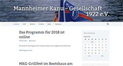 Desktop Screenshot of mannheimer-kanu-gesellschaft.de