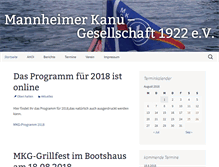 Tablet Screenshot of mannheimer-kanu-gesellschaft.de